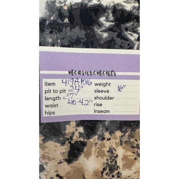 2/$30 NWT Bar III Large Tie-Dye Print Romper V-Neckline & Elastic Waist - Picture 14 of 15